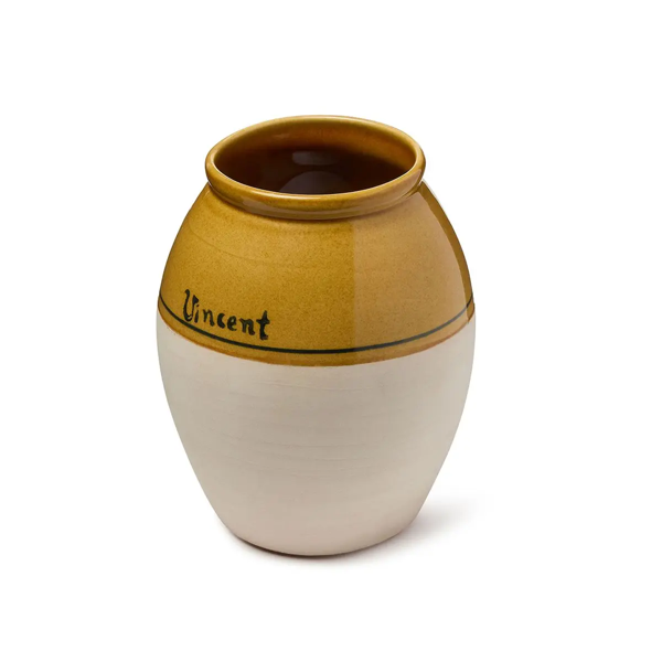 A stoneware vase with Van Gogh's signature on the side