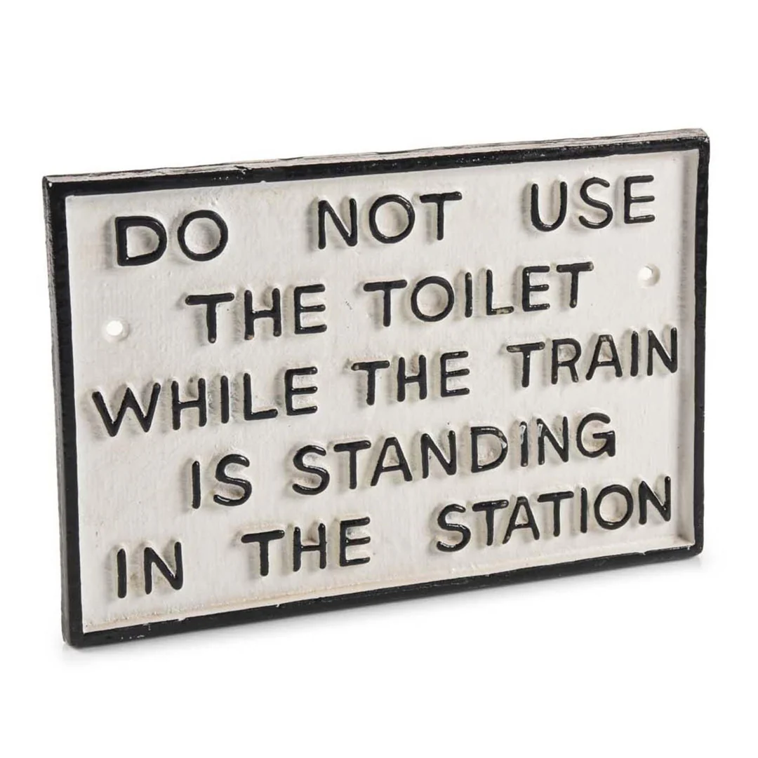 do not use the toilet sign