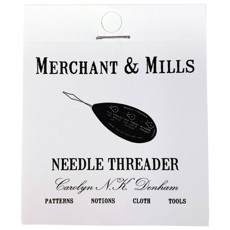 Very traditional-looking packaging for a needle threader