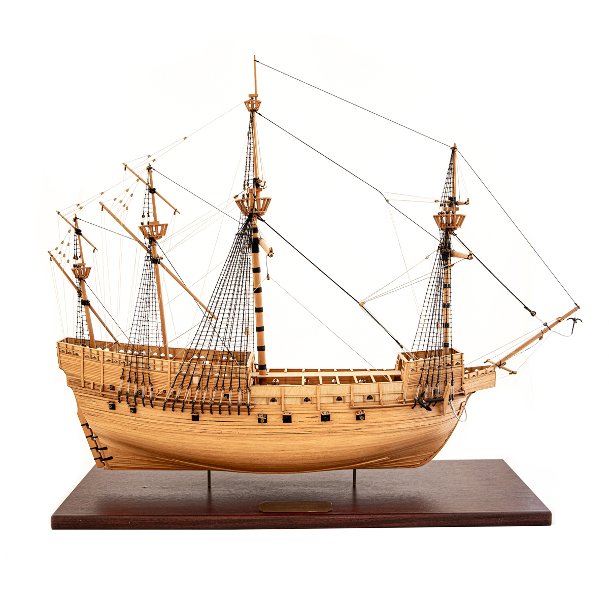 A wooden model of the Mary Rose