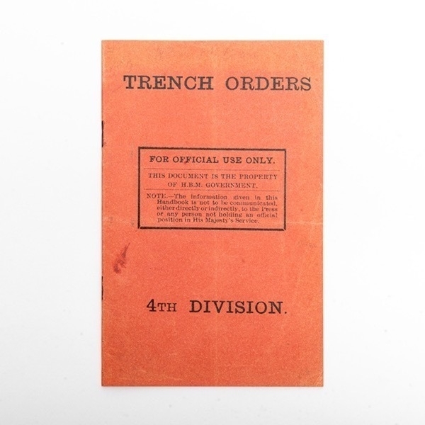 A replica trench orders booklet