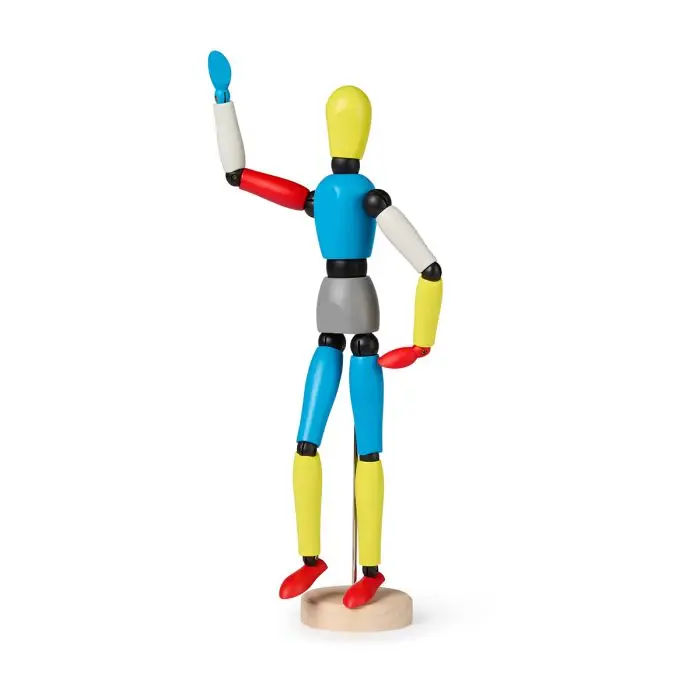 Brightly Coloured Artist's Mannequin