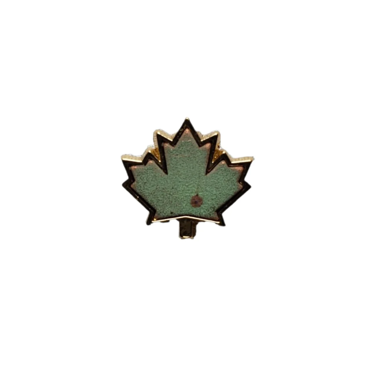 Copper maple leaf pin