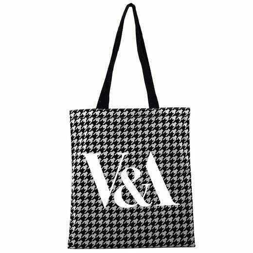 Grey Houndstooth tote bag – V&A