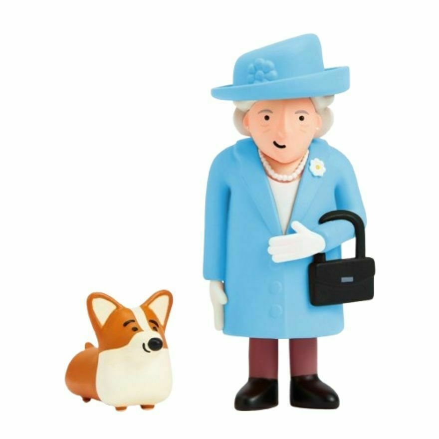 Queen Elizabeth II and Corgi Collectable Figure