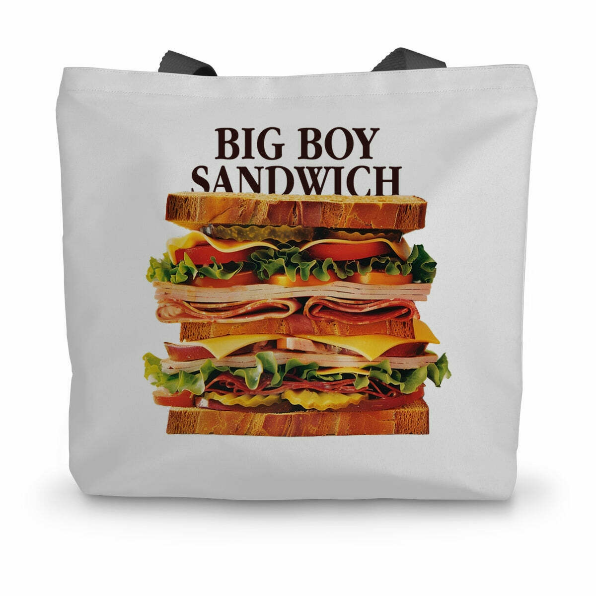Big Boy Sandwich Canvas Tote Bag