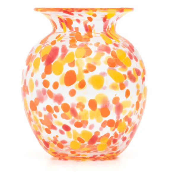 Bristol Blue Glass Abundance Multi-Coloured Vase