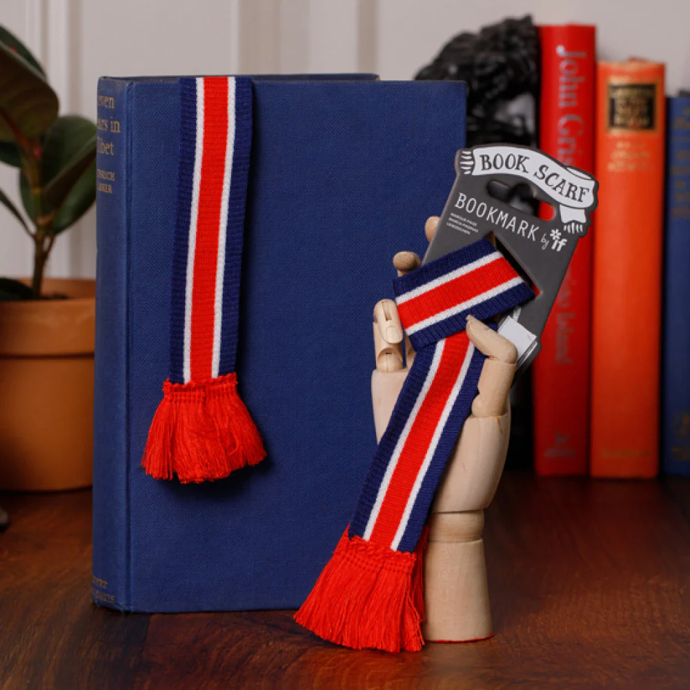 Scarf Bookmark - Red, White and Blue
