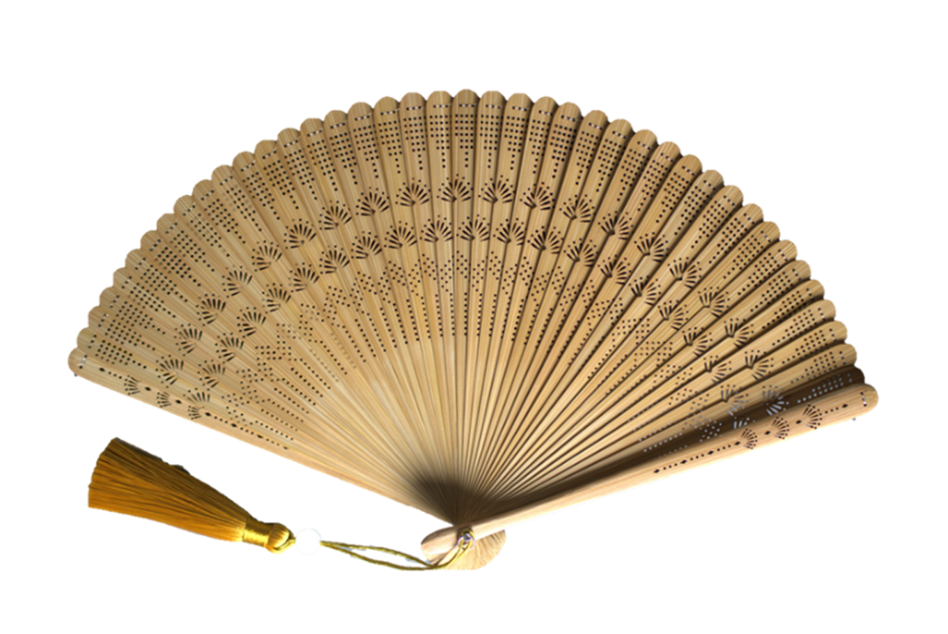 A wooden fan