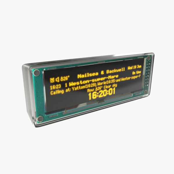 Miniature Transparent Desktop Departures® Board LIMITED EDITION