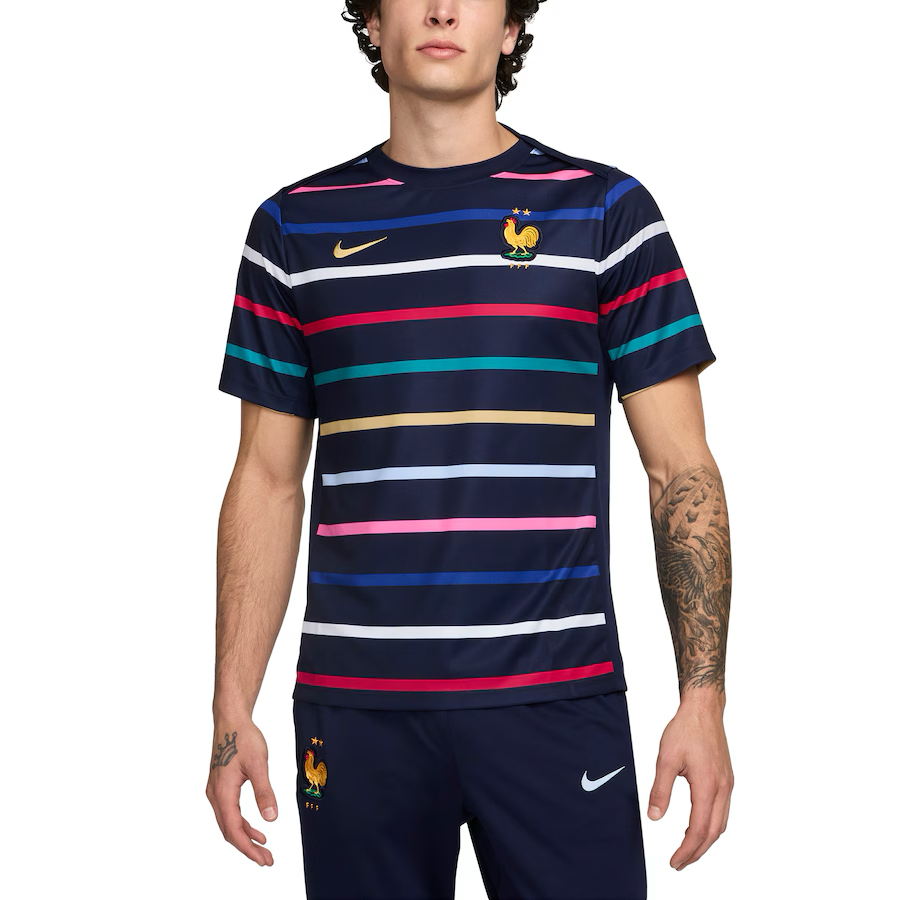 France Nike Pre Match Top - Navy