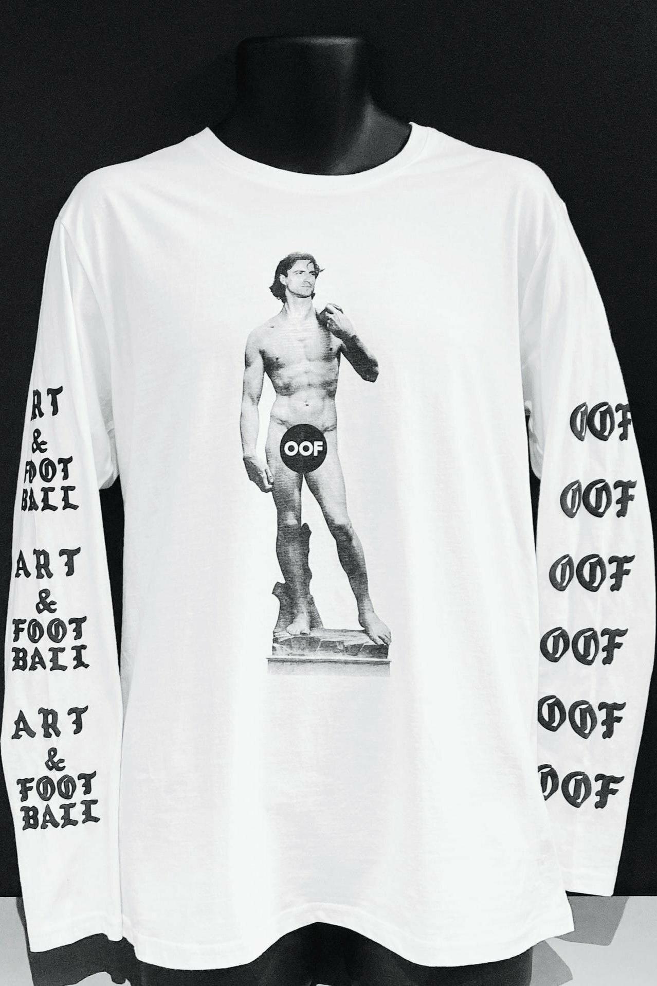 Michelangelo's David (Ginola) long sleeve T-shirt