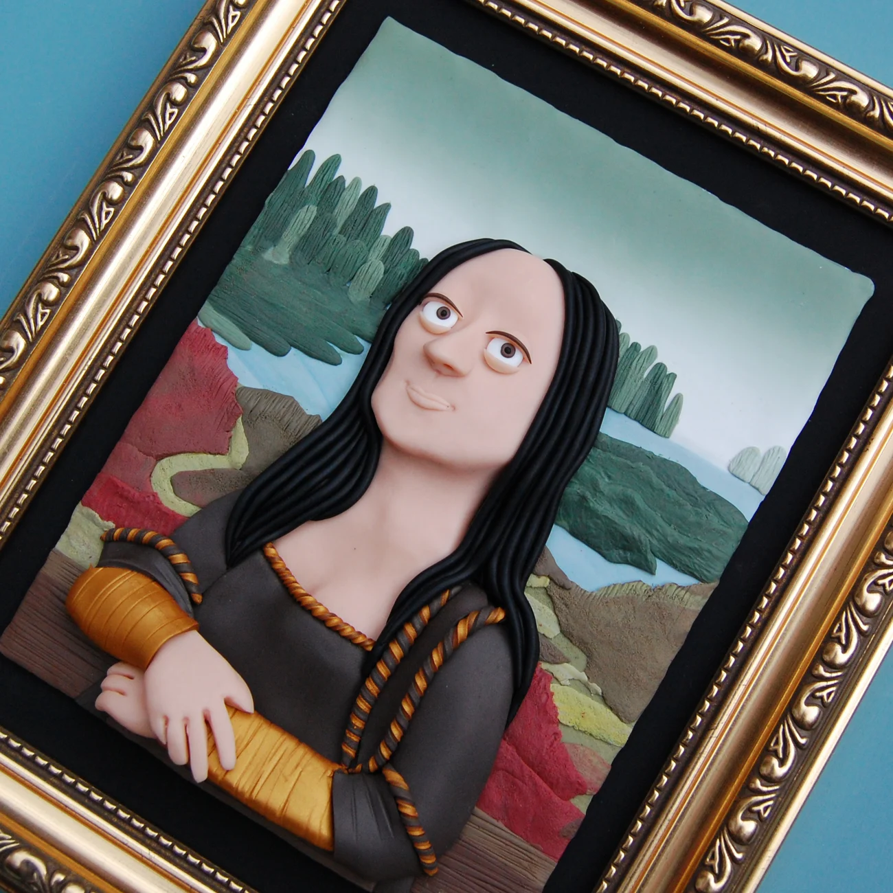 Mona Lisa Polymer Painting