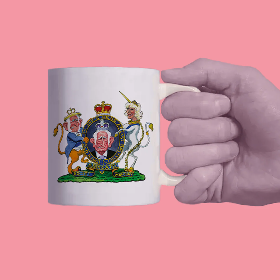 Steve Bell mug for the coronation