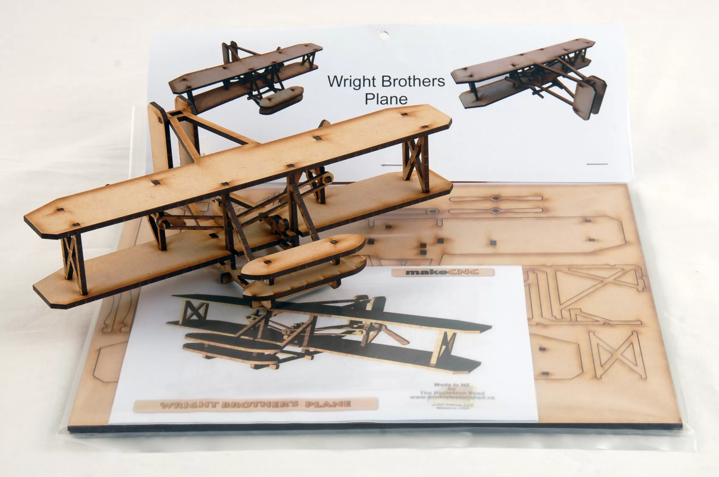 Wood Model Aircraft Kitset – Wright Brothers