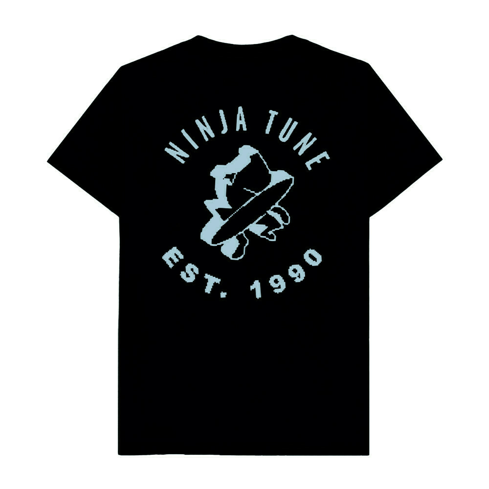 Ninja Est 1990 Pixel Baby Blue T-Shirt