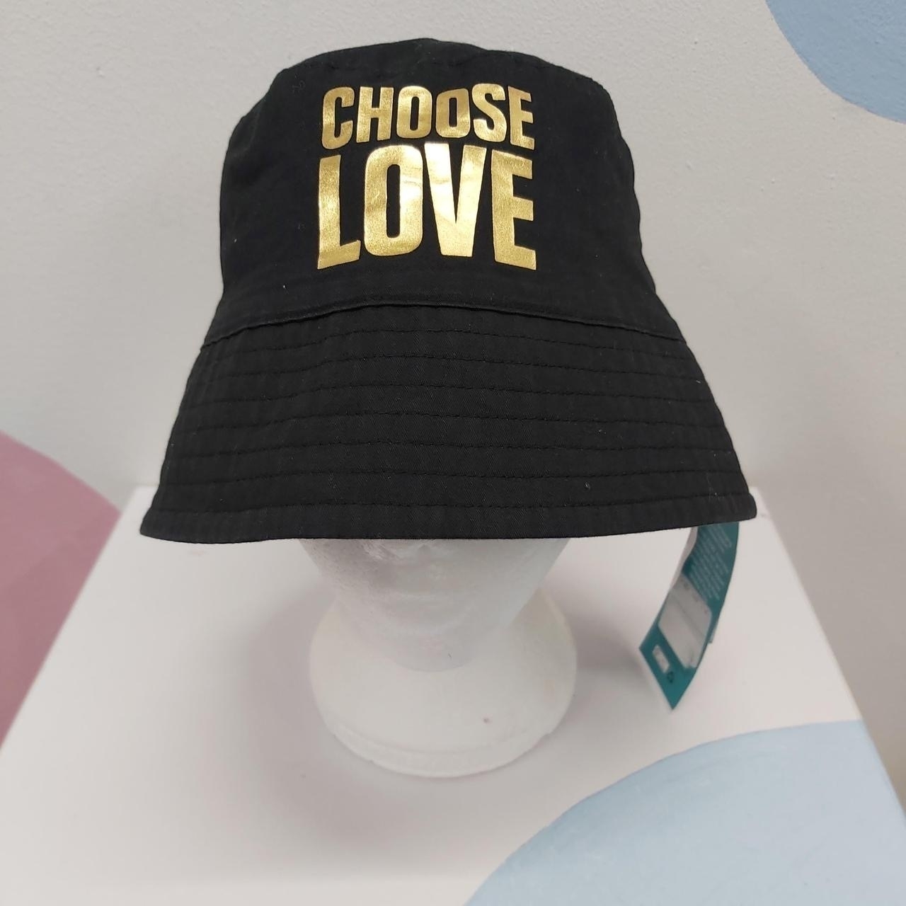 Women's Black and Gold Hat