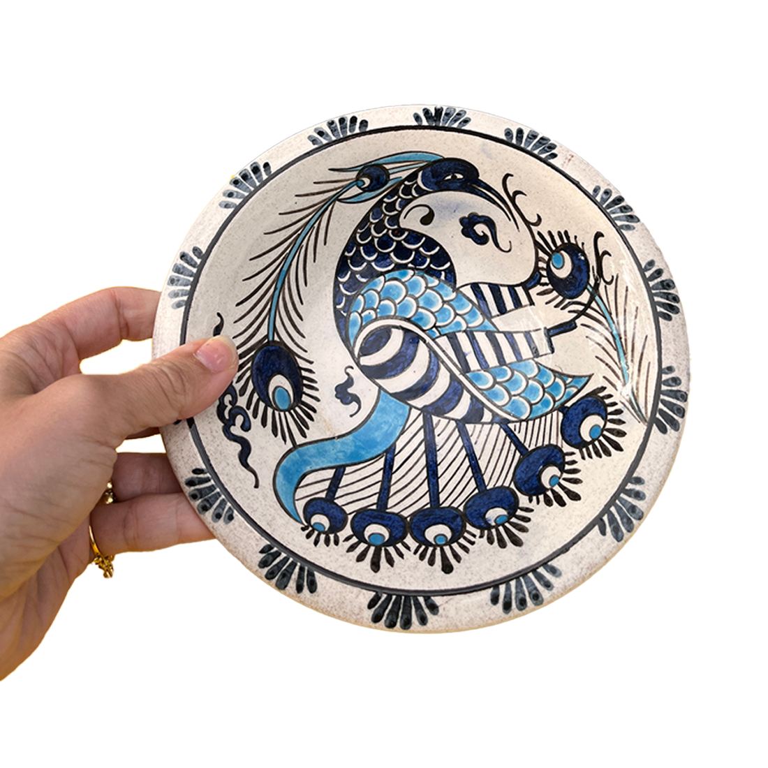 Peacock Ceramic Bowl