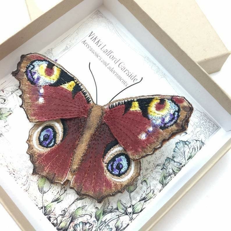 Peacock Butterfly Brooch