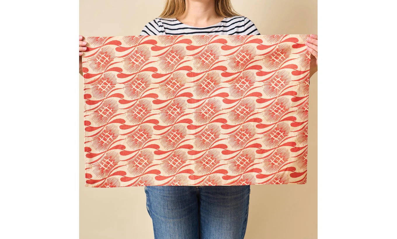 Tirzah Garwood Red Patterned Tea Towel