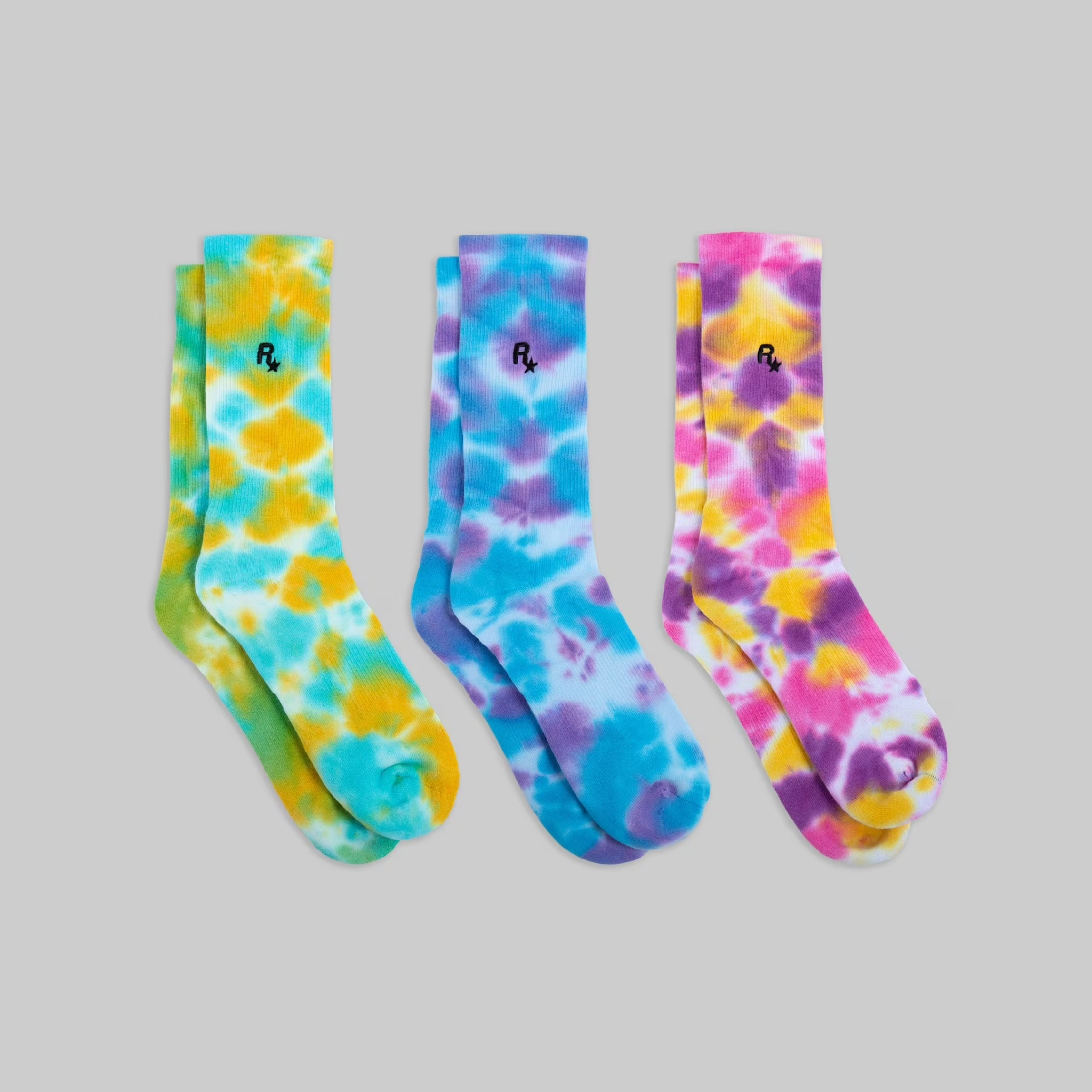 Rockstar Games Sock Pack - Tie-Dye