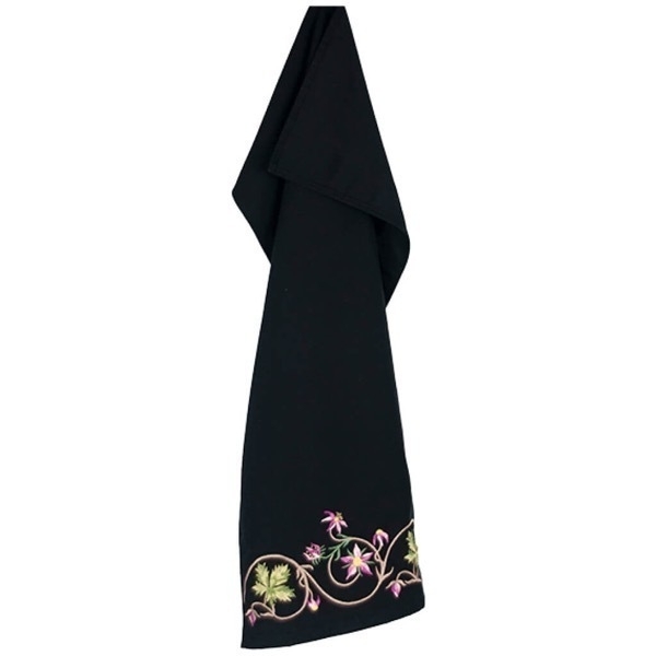 Saumur I - Tea towel with floral embroidery