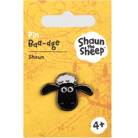 Shaun the Sheep Face Pin Badge