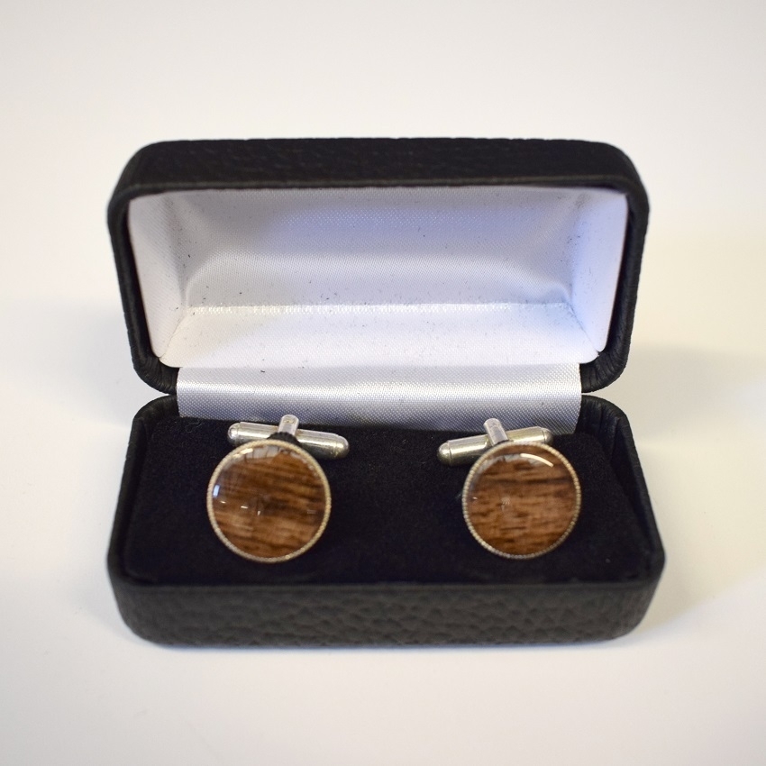 Lydiard Walnut Cufflinks