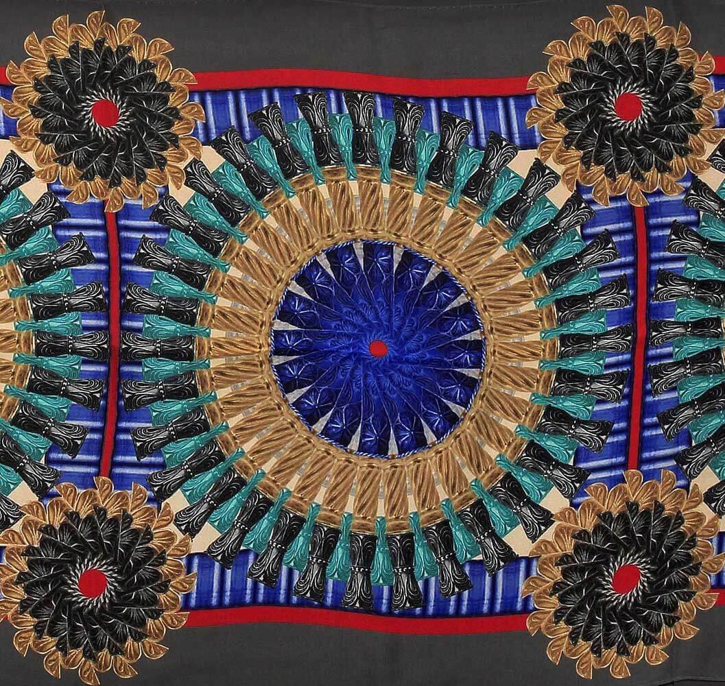 Silk scarves, cap ornament