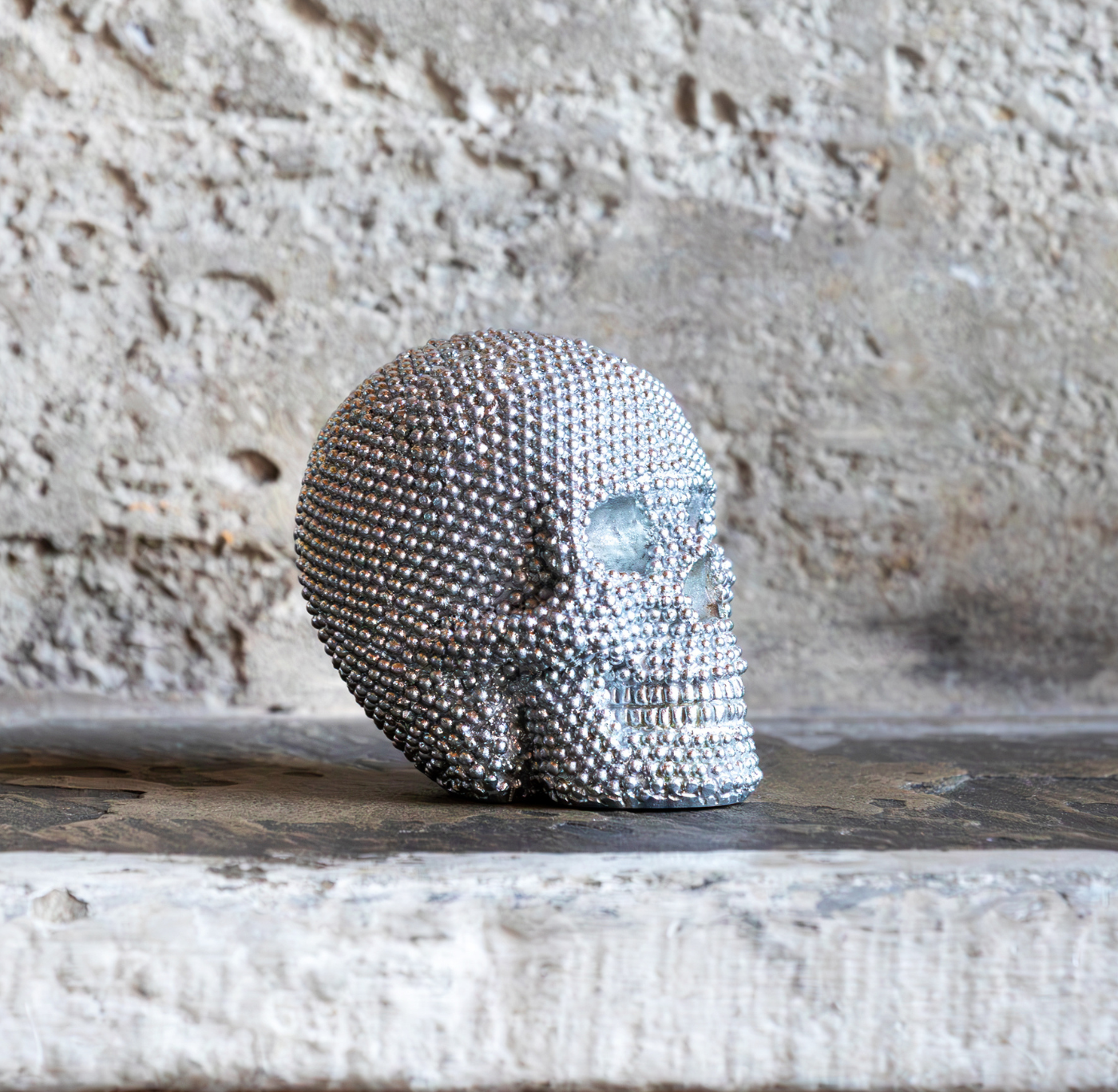 Silver Studded Skull