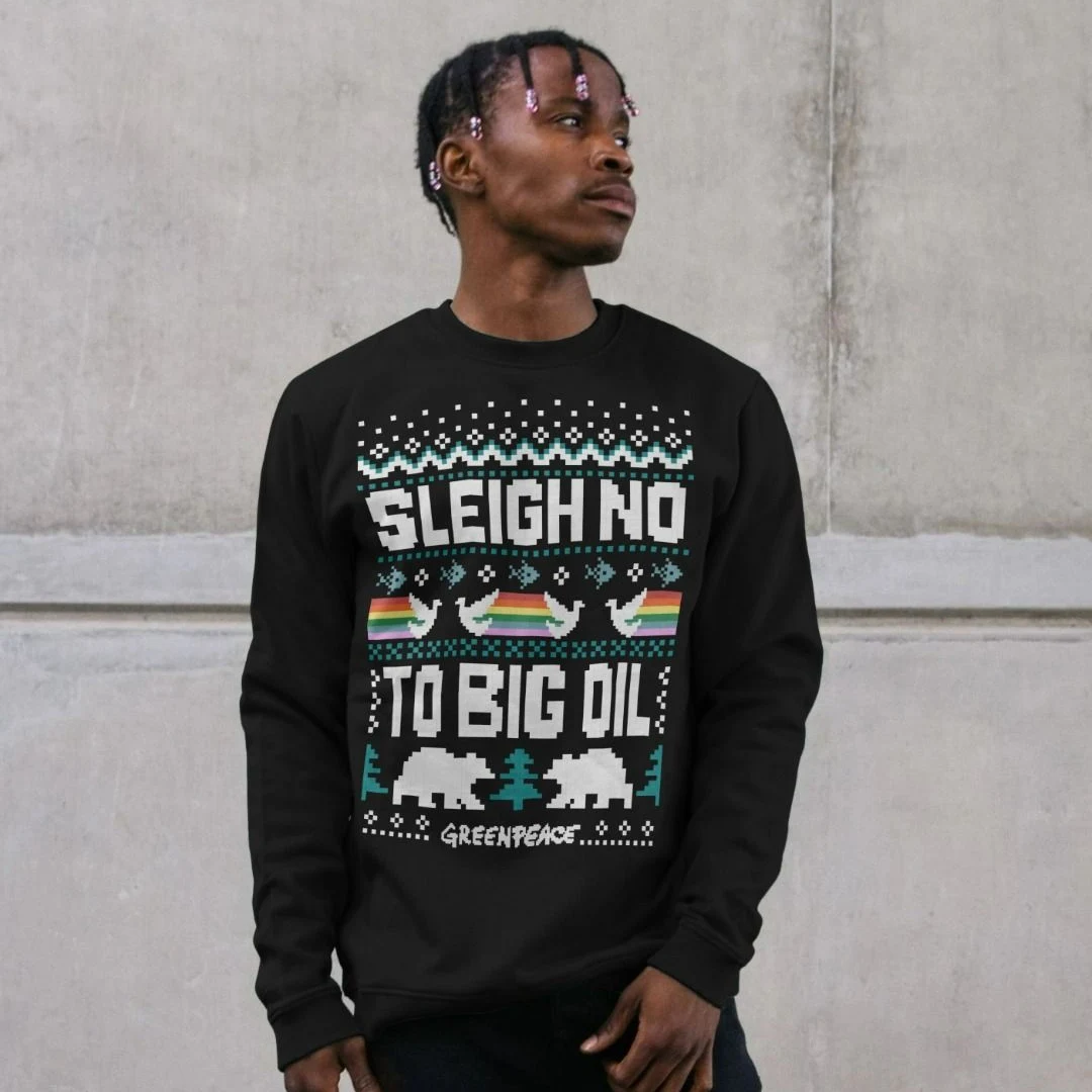 smagbfsbwr48e5dcw8omy4rviv0cqxu1f7acql5tag1in0ke.jpeg.png Sleigh No To Big Oil Sweatshirt