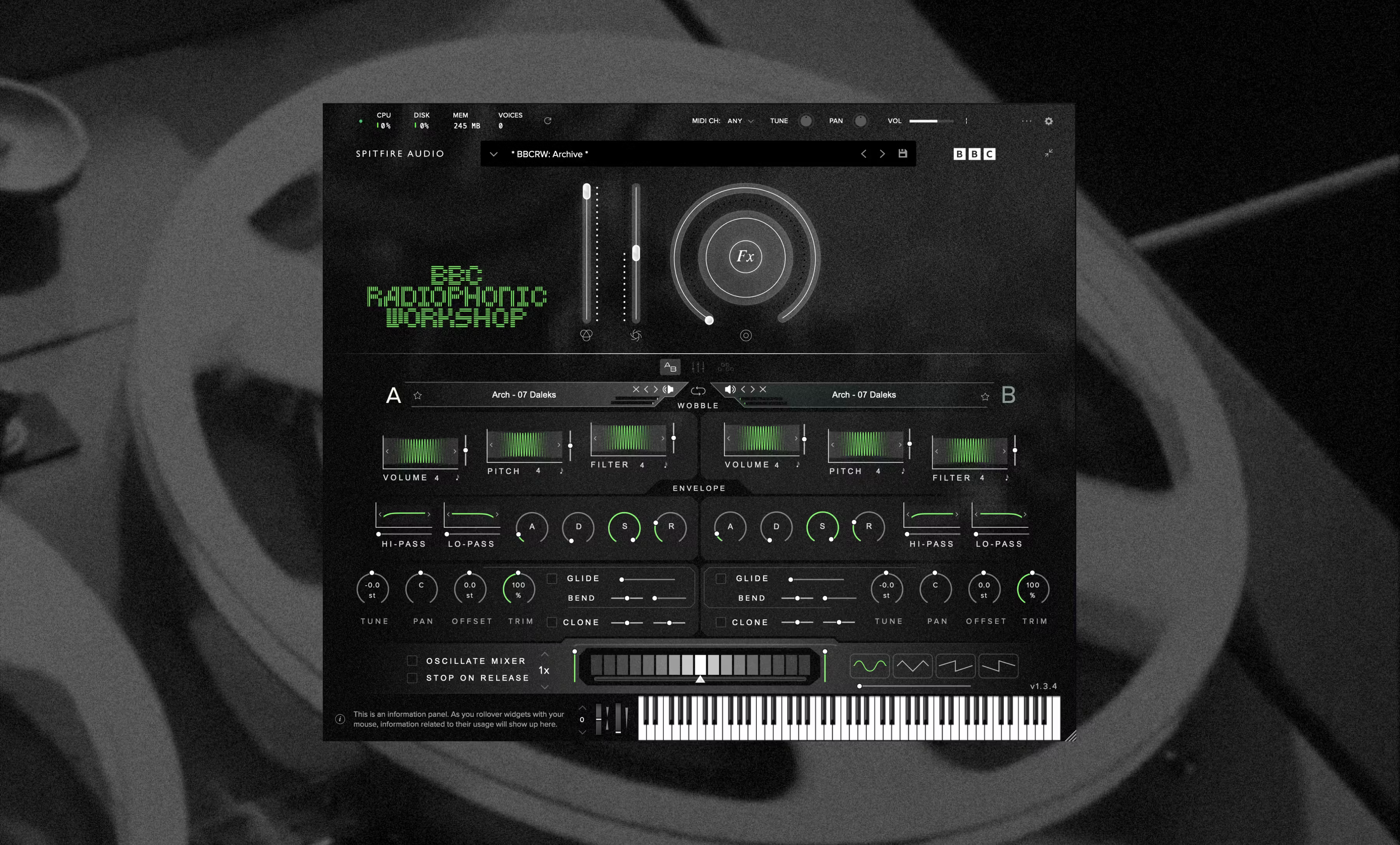 BBC Radiophonic Workshop audio sample library 