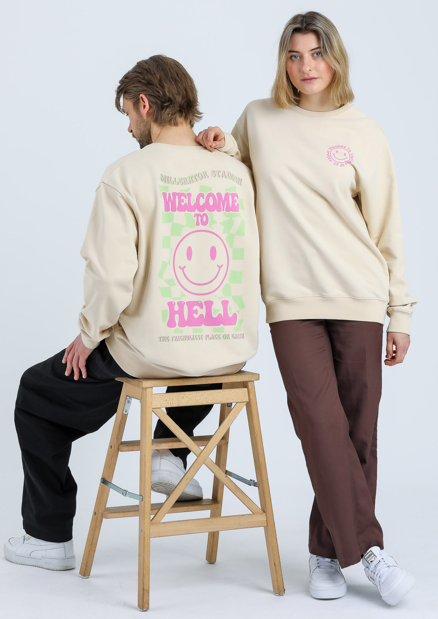 Smiley Welcome to Hell Sweatshirt