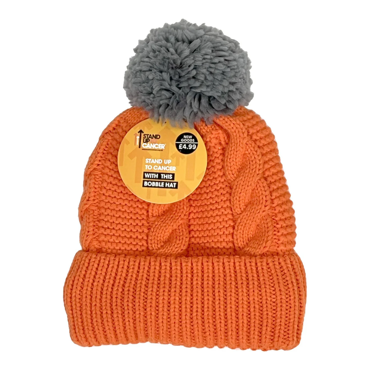 Stand Up To Cancer Orange Bobble Hat