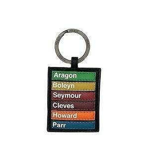 Keyring listing the names of Henry's 6 wives