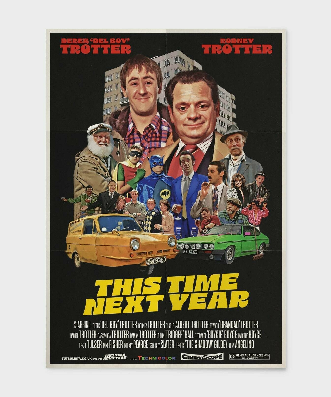 Only Fools and Horses vintage style movie poster