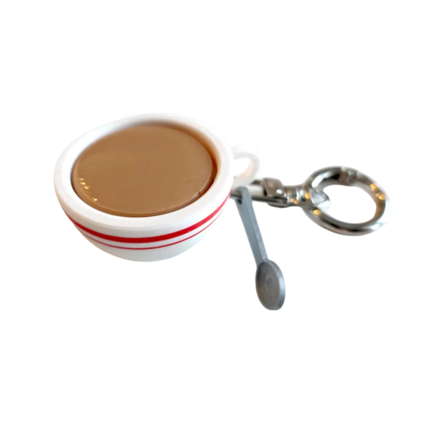 Hong Kong Style Milk Tea Clicker Keychain
