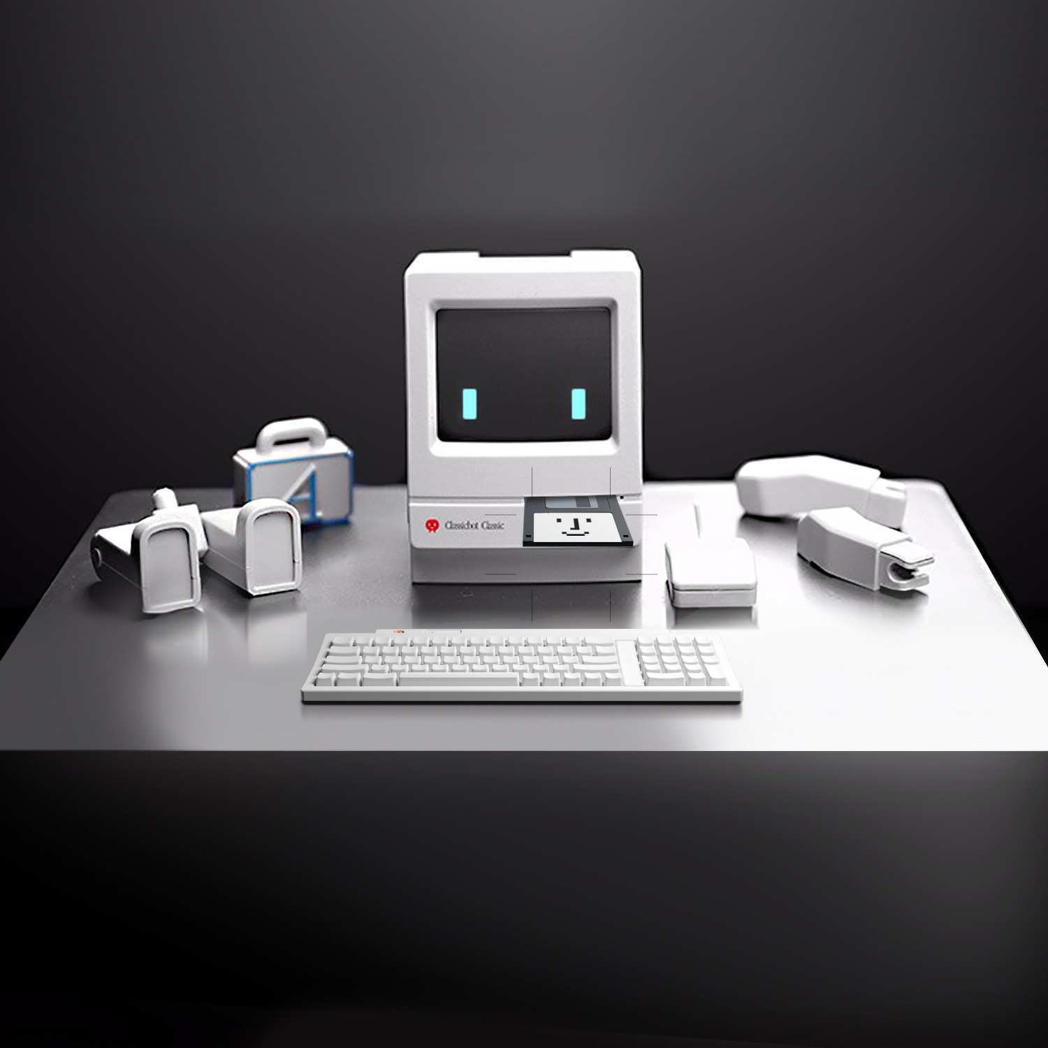 Classicbot Ver 1.5 – Nostalgic Desktop Figure Inspired by Iconic Vintage Computers.