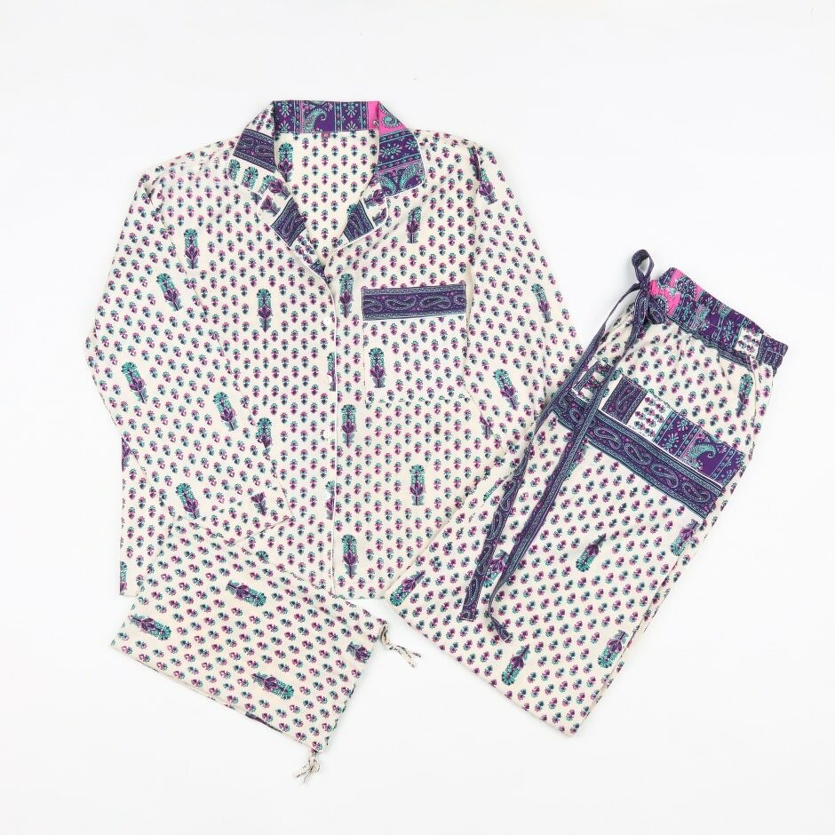 Recycled Sari Women's Pyjama Set 