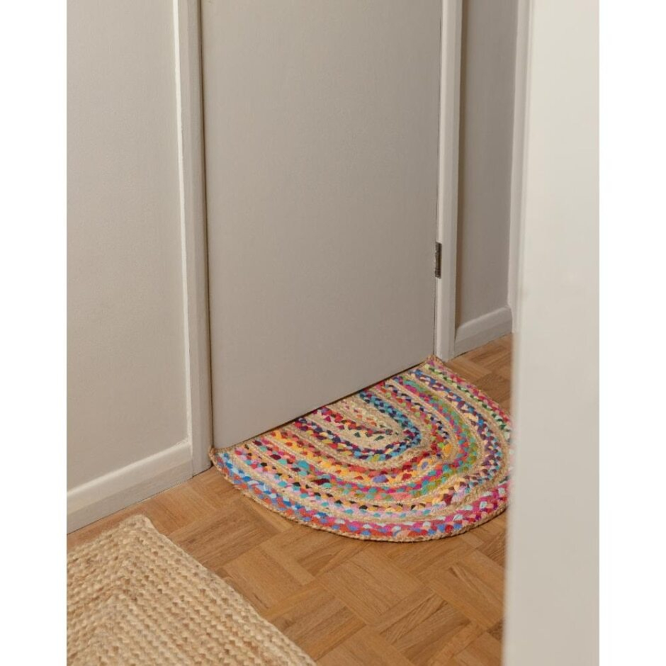 Colour Splash Woven Sari Doormat