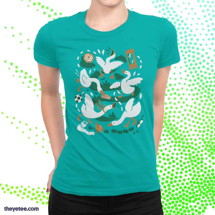 D_TheGooseIsLoose.jpg.png Goose is Loose t-shirt by Untitled Goose Game