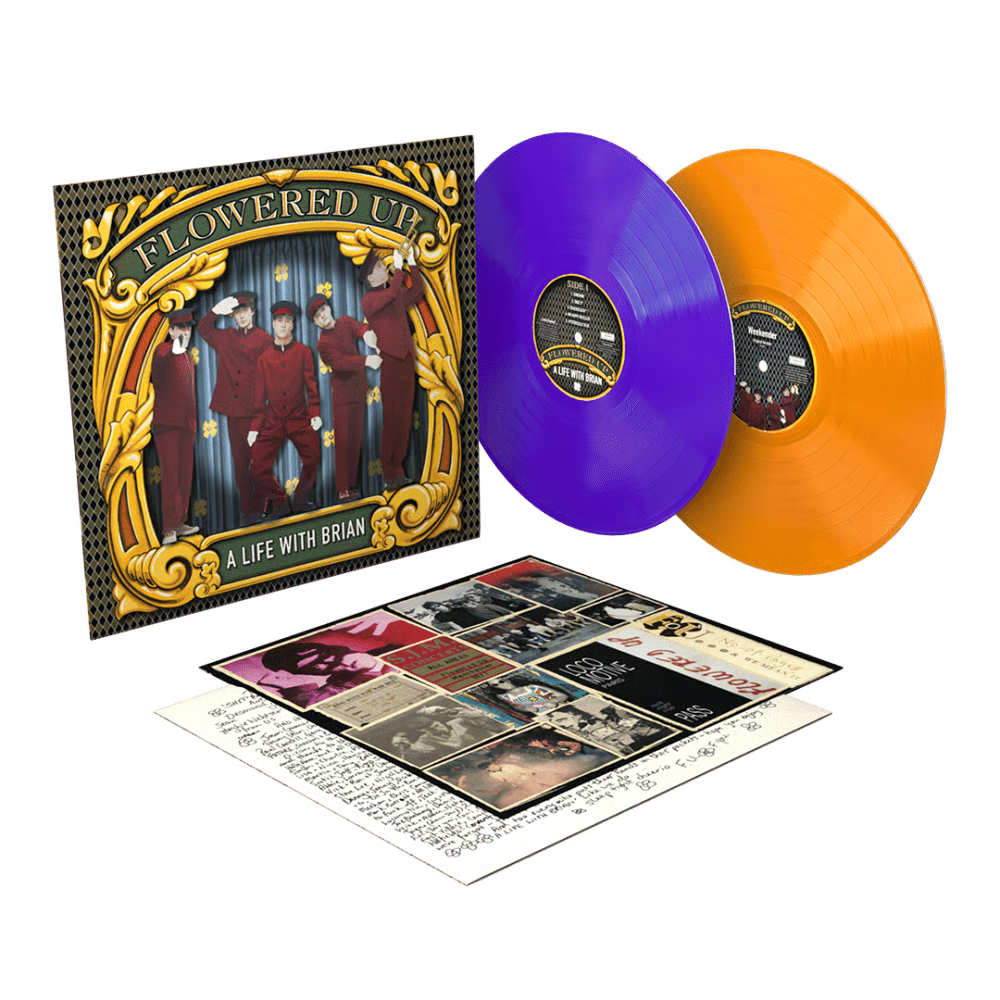 Flowered Up 'A Life With Brian' Double Purple & Orange Vinyl + 12