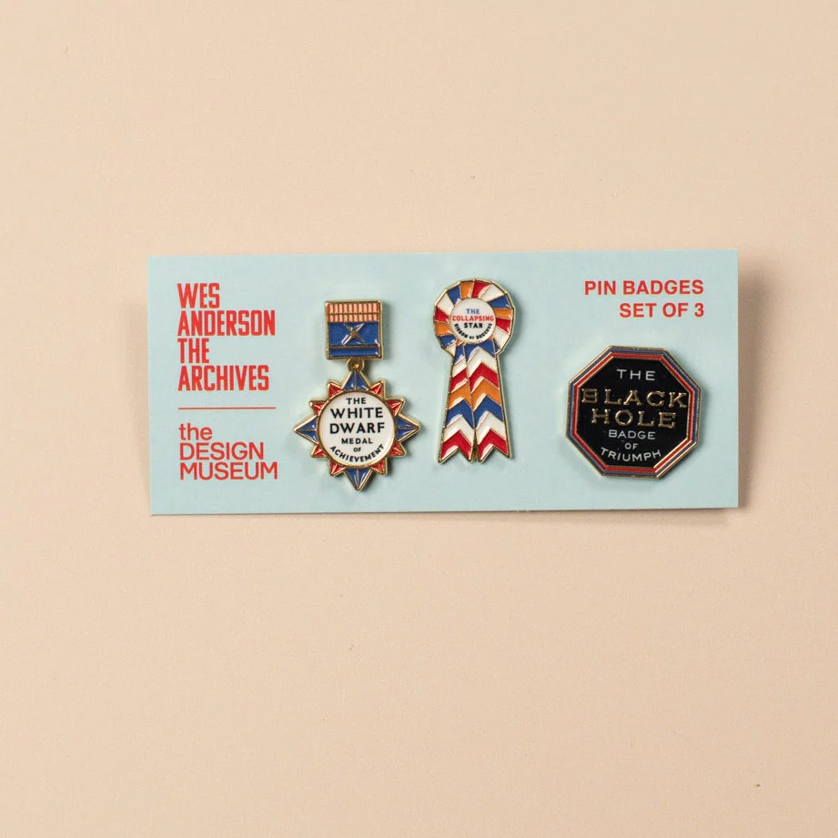 Wes Anderson Asteroid City Pin badge Medals Set of 3
