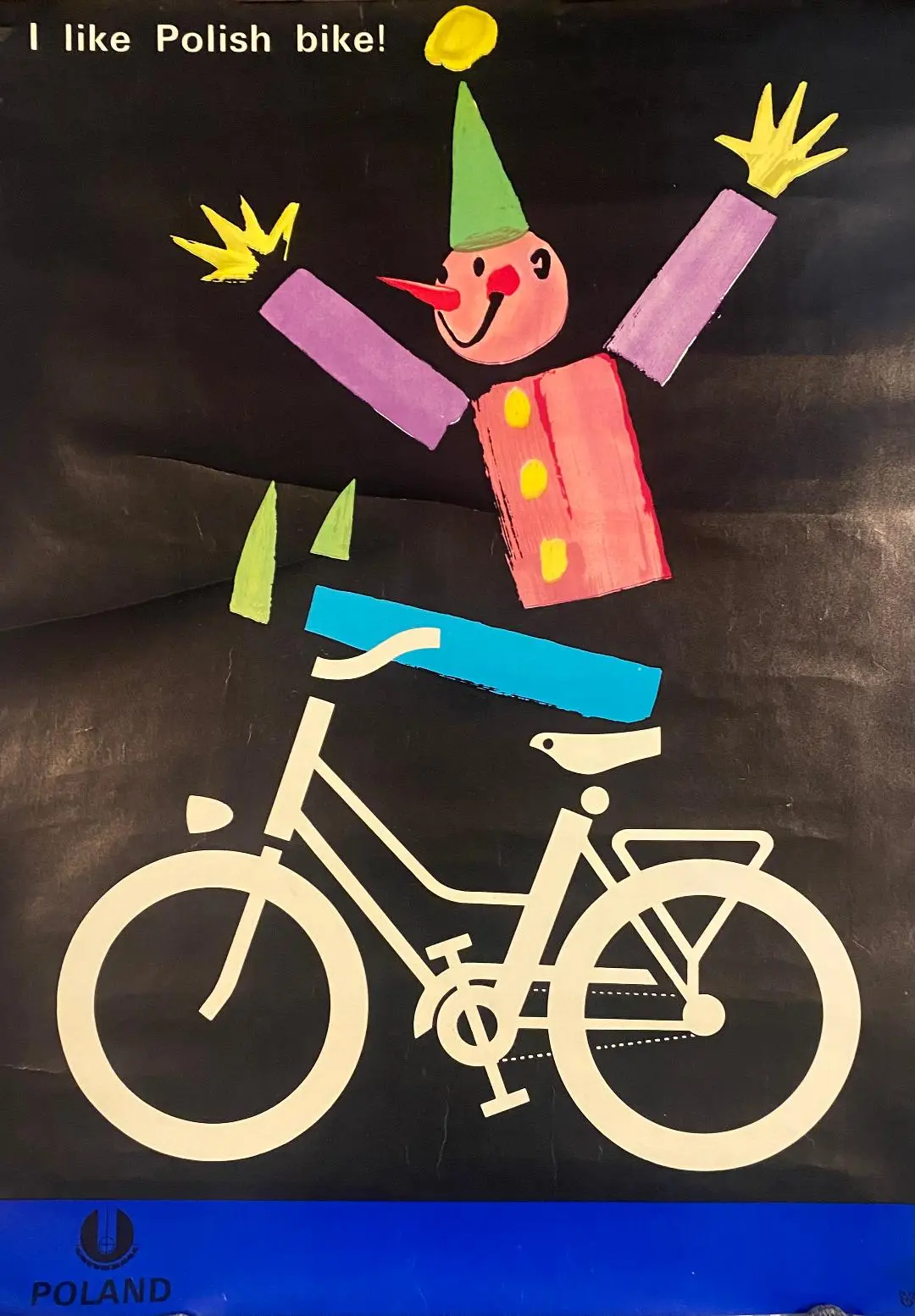 Febr-4.jpg.png Original I like Polish Bike poster 1970s