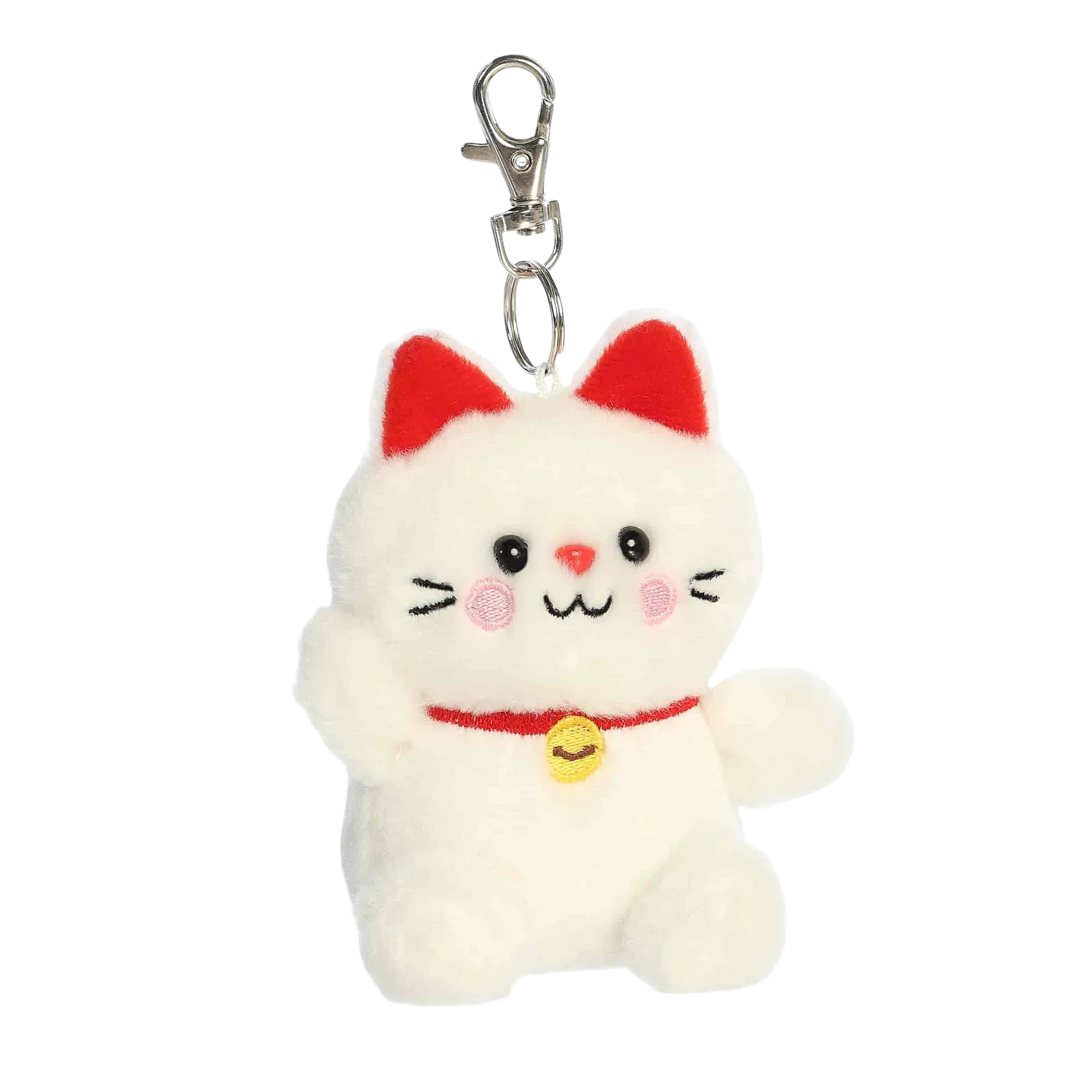 Lucky Cat Stuffy Keychain