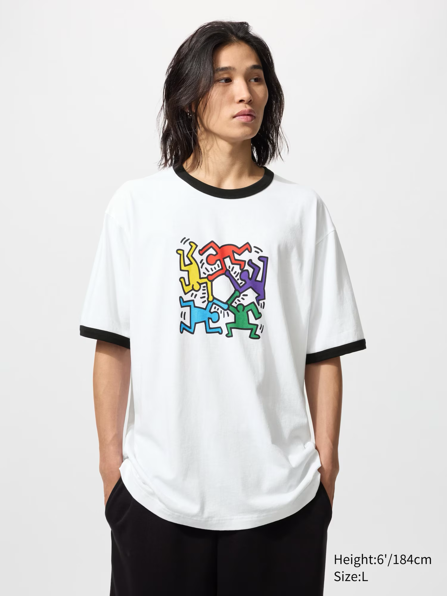 gbgoods_00_485064_3x4.jpg.png NY POP ART UT Graphic T-Shirt (Keith Haring)