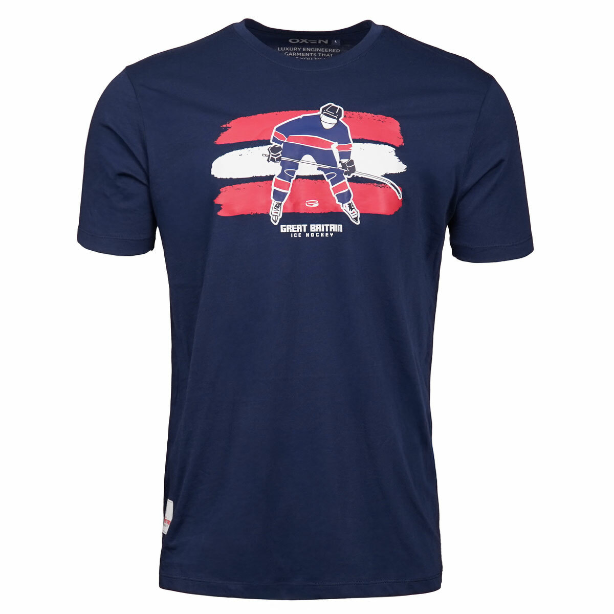 gbihpteen.jpg GB Ice Hockey Player Tee Navy
