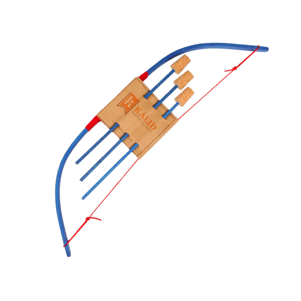 Colourful Wooden Mini Bow With 3 Arrows