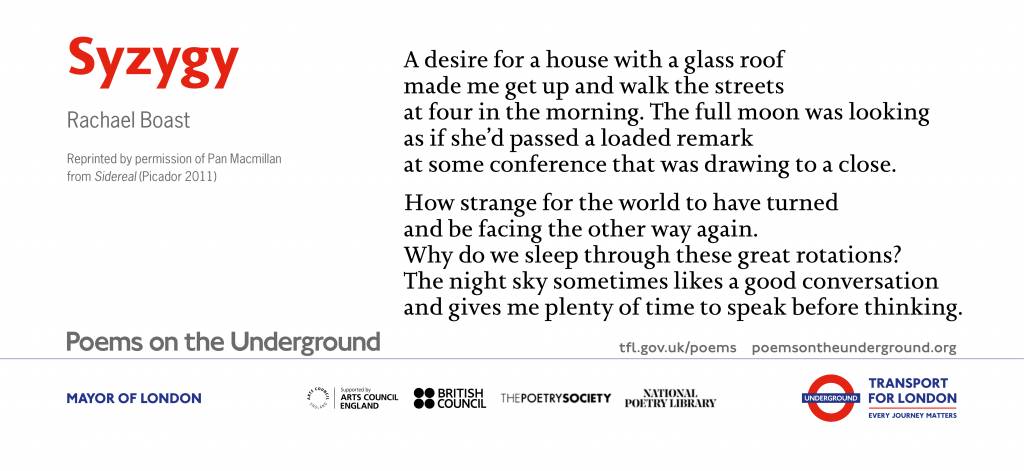 Syzygy by Rachael Boast 